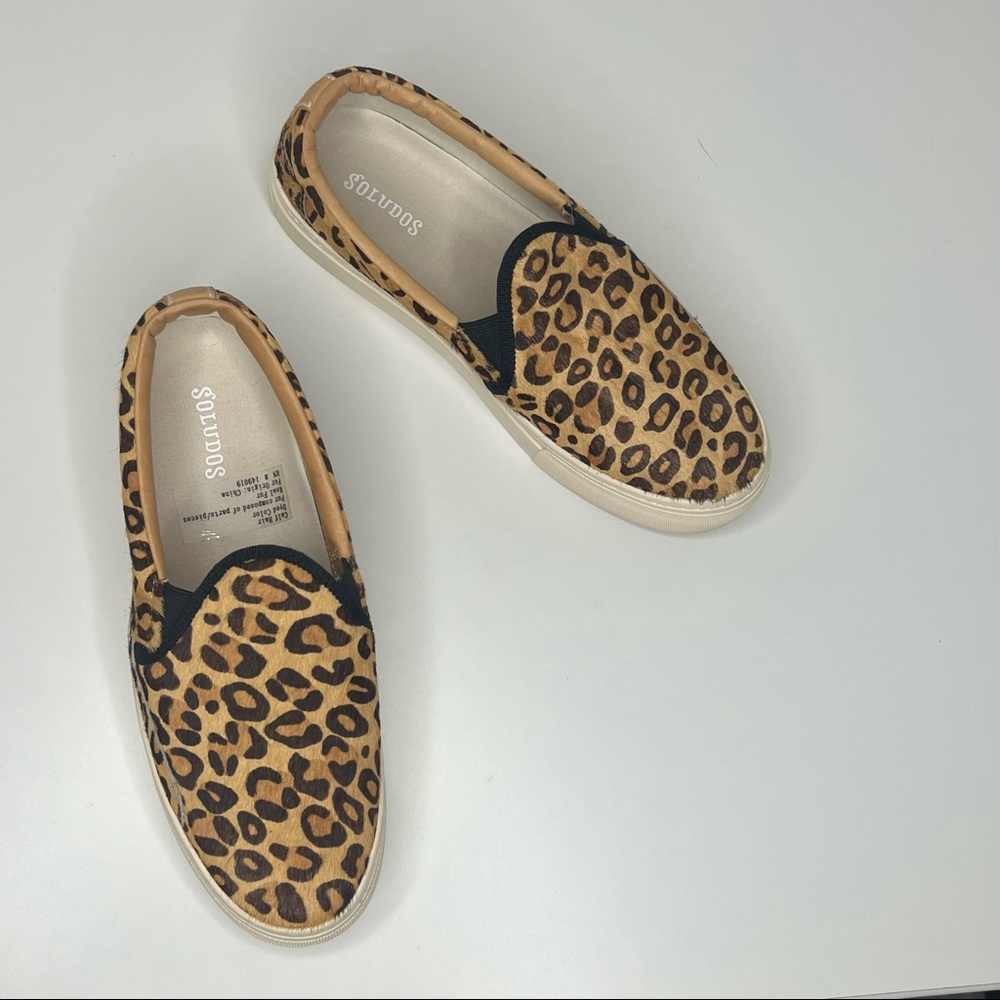 New Soludos Size 7 Calf Hair Bondi Printed Sneaker